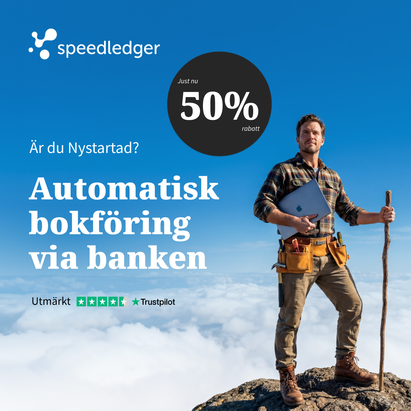 Erbjudande bokföring för nystartade, 50%